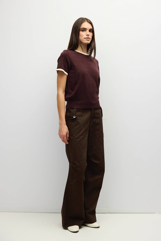 The Joey Top | Ringer Knit Top
