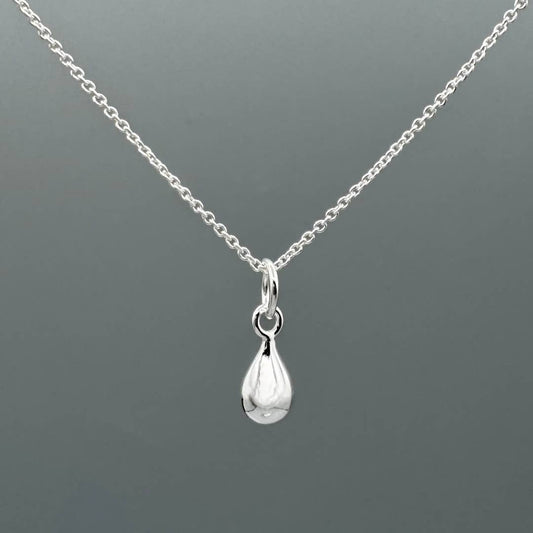 Silver Mini Teardrop Necklace
