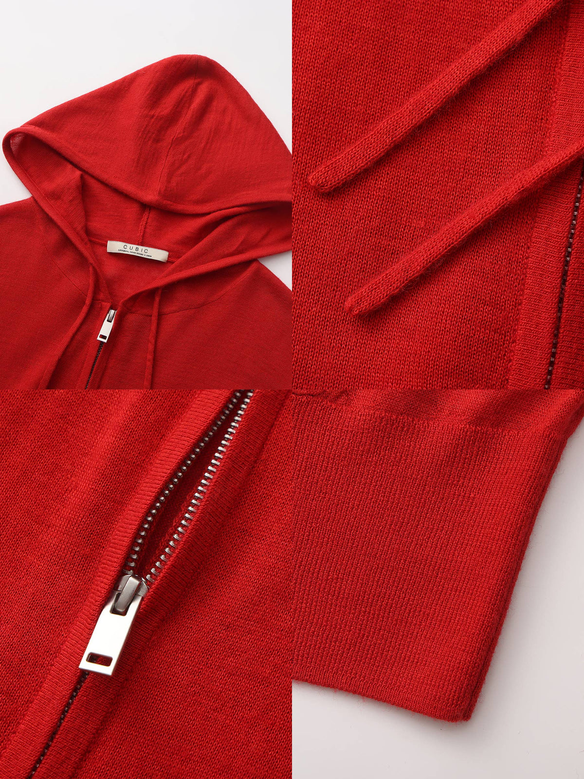 CUBIC Wool Zip-Up Hoodie