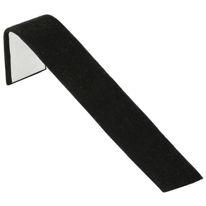 Black Velvet Jewelry Bracelet / Watch Display Ramp