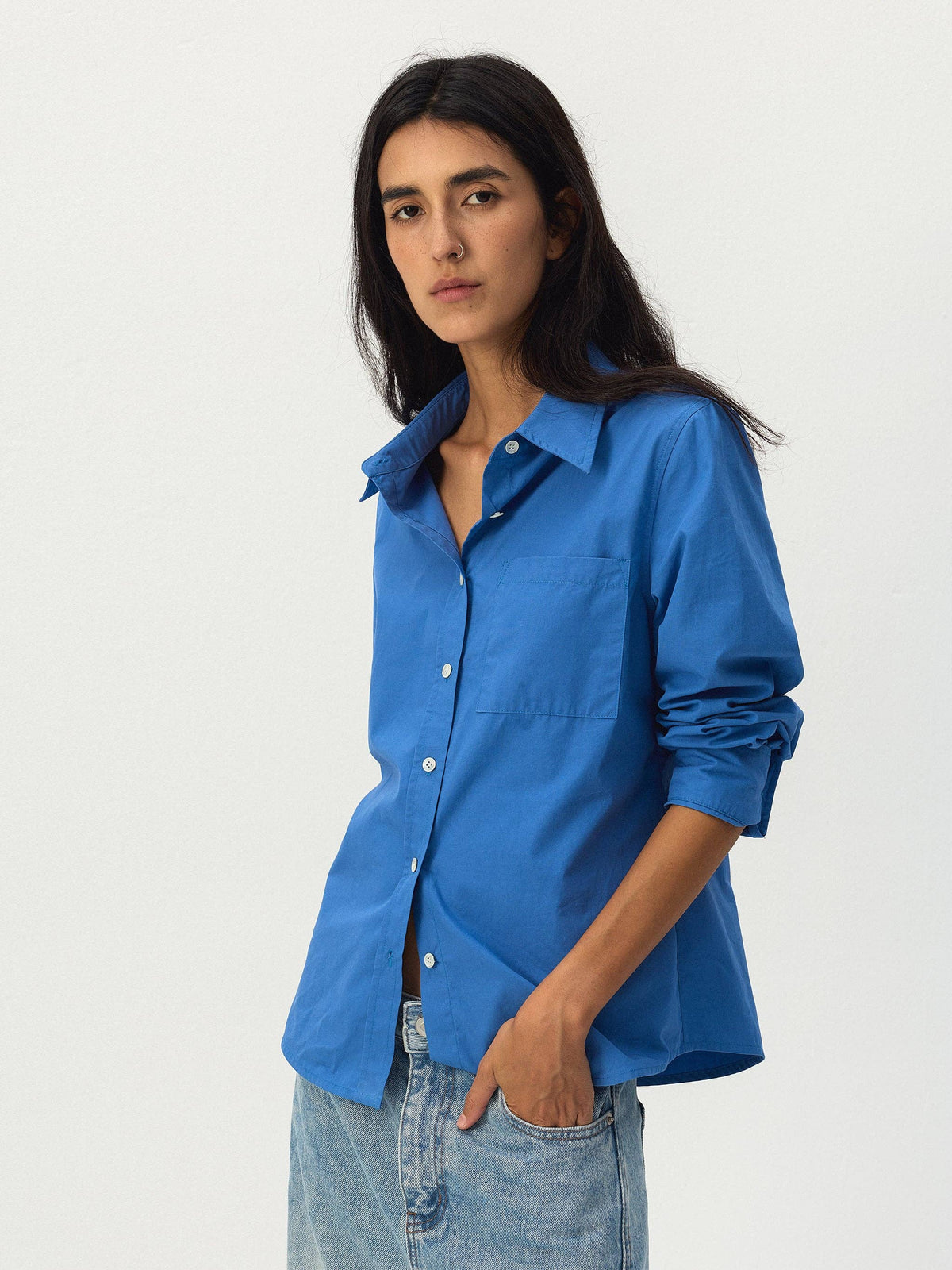 CUBIC 100% Cotton Relaxed Pocket Shirt