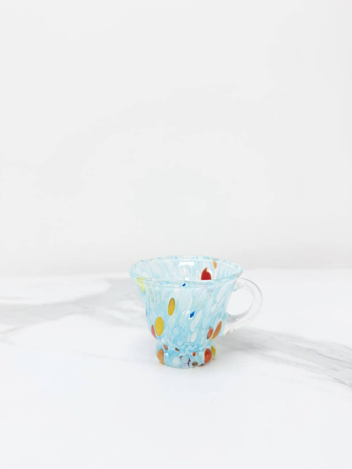 Campanella Celeste Coffee Cup in Murano Glass
