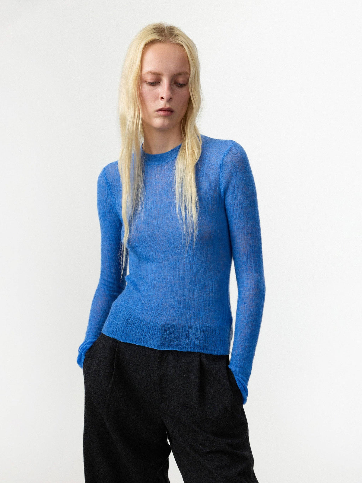 CUBIC Alpaca Blend Crew Neck Sweater