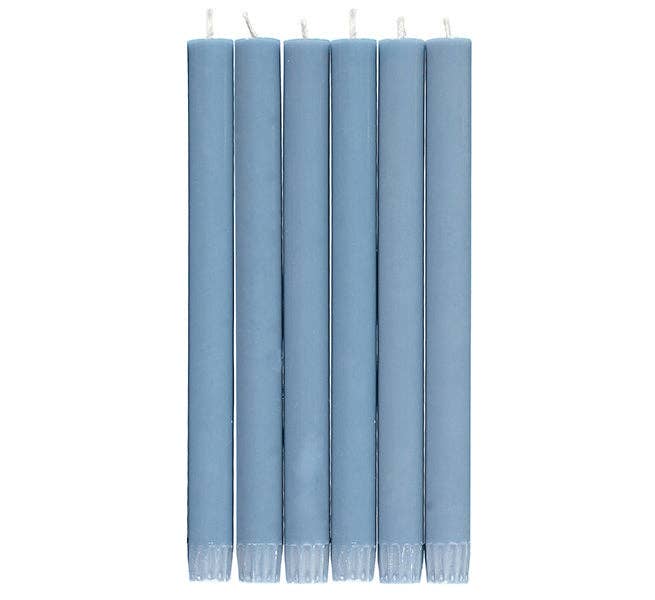Blue stick candle BRITISH COLOUR STANDARD - 25cm / 10'' H Pompadour Eco Dinner Candles
