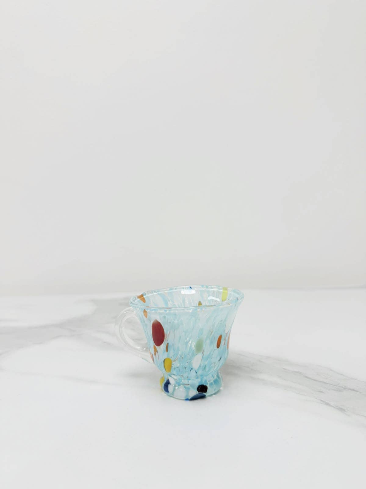 Campanella Celeste Coffee Cup in Murano Glass