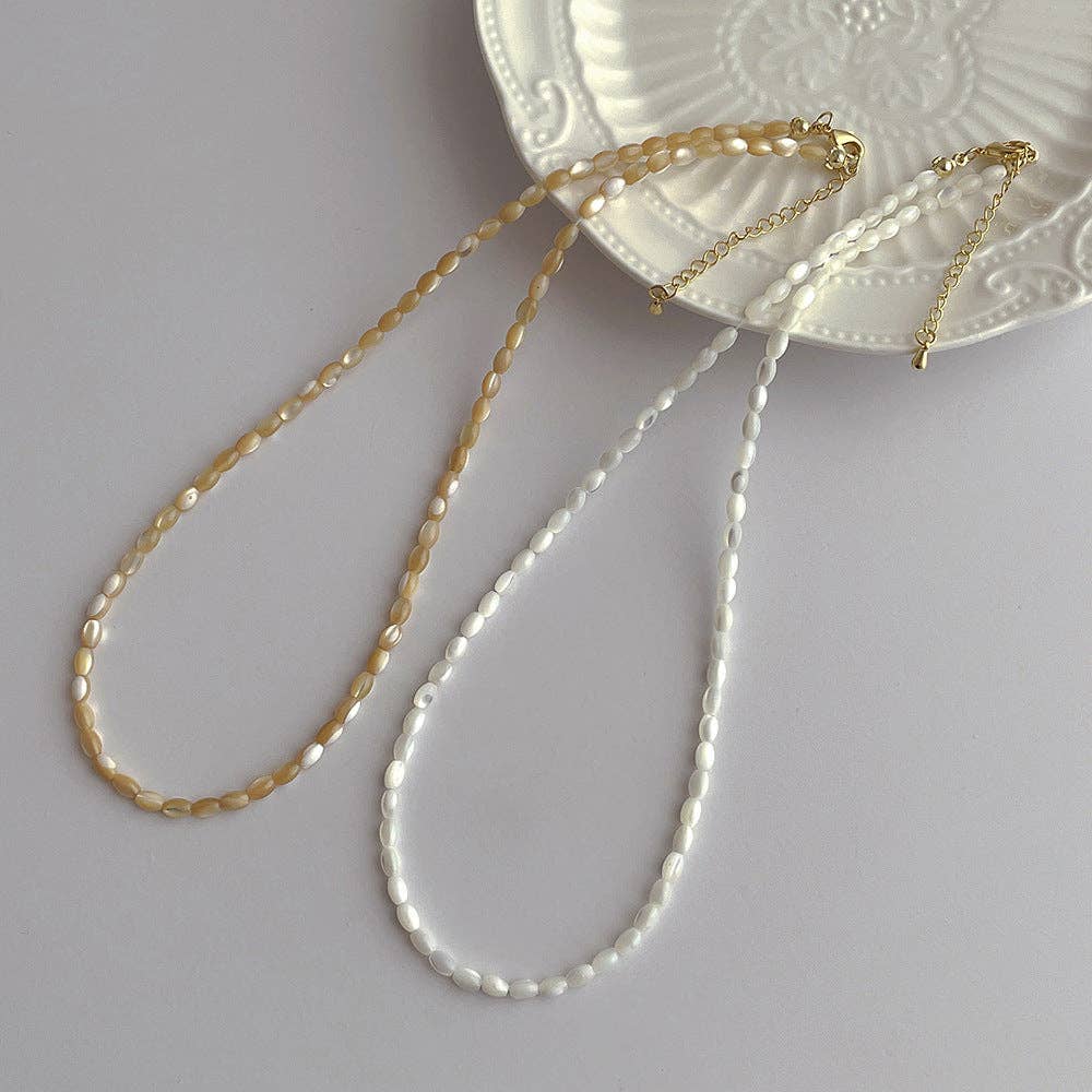 Trendy Solid Color Bead Choker Necklace MK2ZCEP6W6JNC330