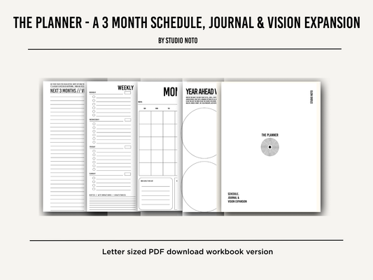 PDF Digital Printout of The Planner