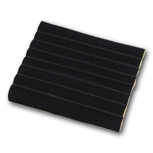 Black Velvet Tufted Half Size Jewelry Ring Tray Liner