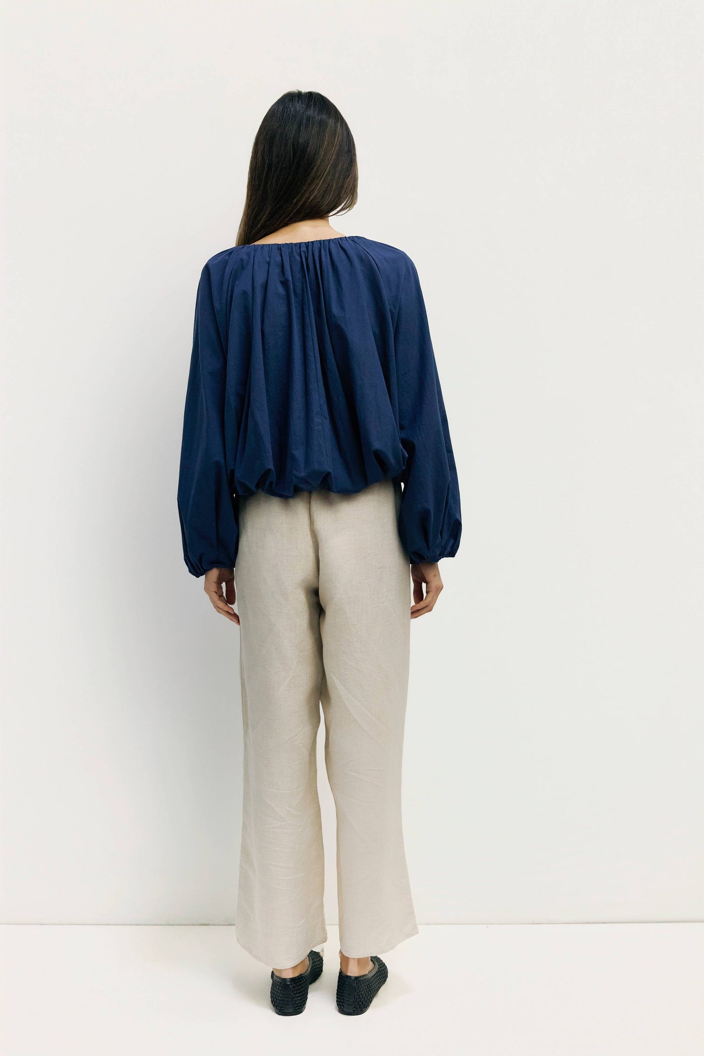 The Jenna Top | Long Sleeve Bubble Blouse