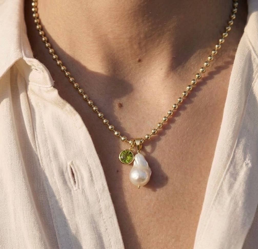 Perla Peridot Necklace