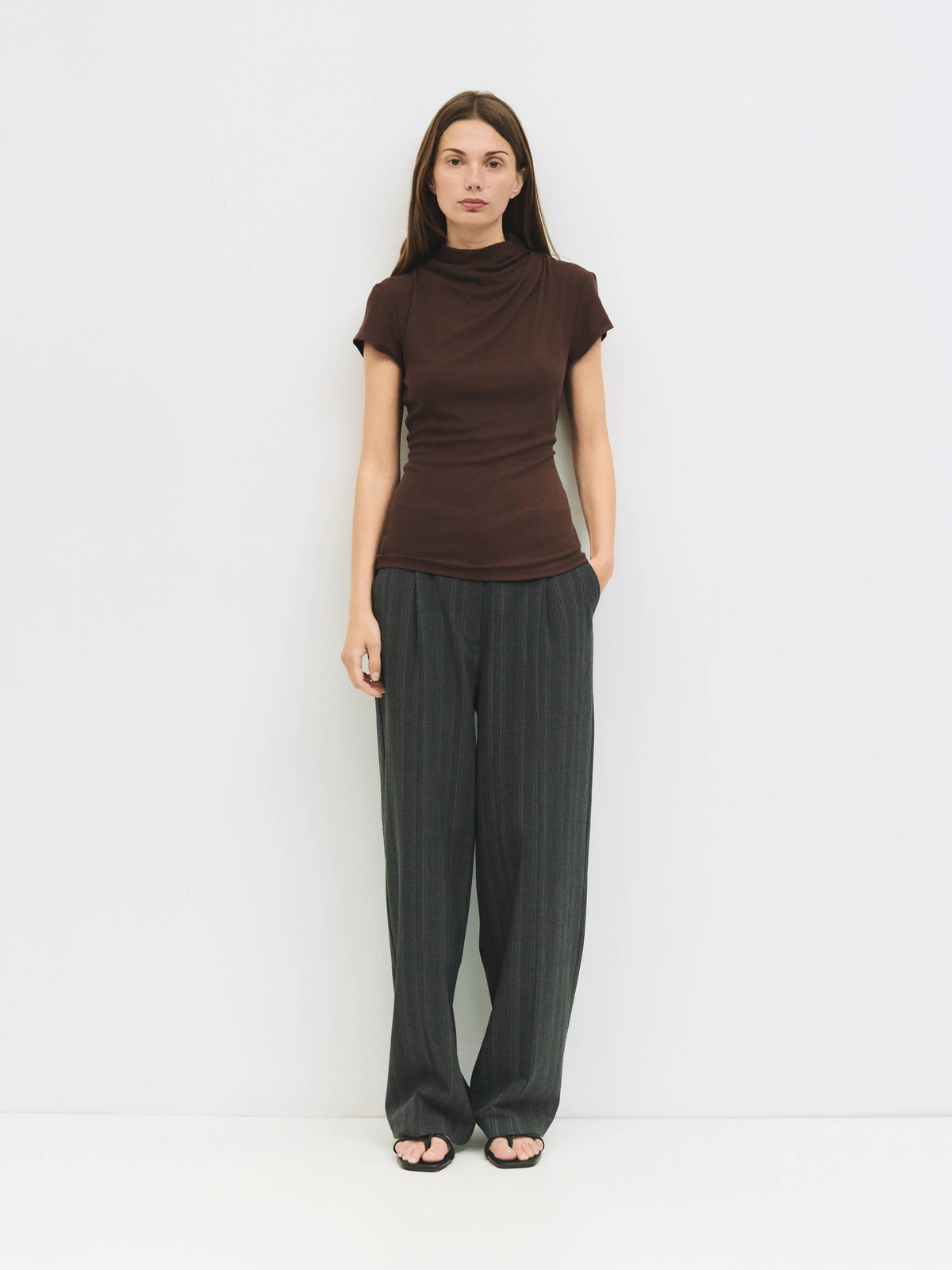 The Marissa Top | Cap Sleeve Mock Cowl Neck Top