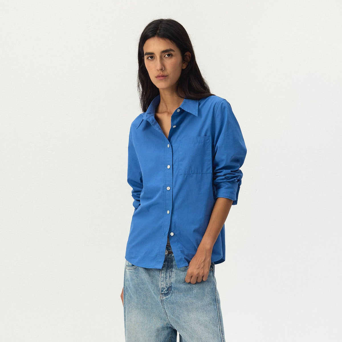 CUBIC 100% Cotton Relaxed Pocket Shirt