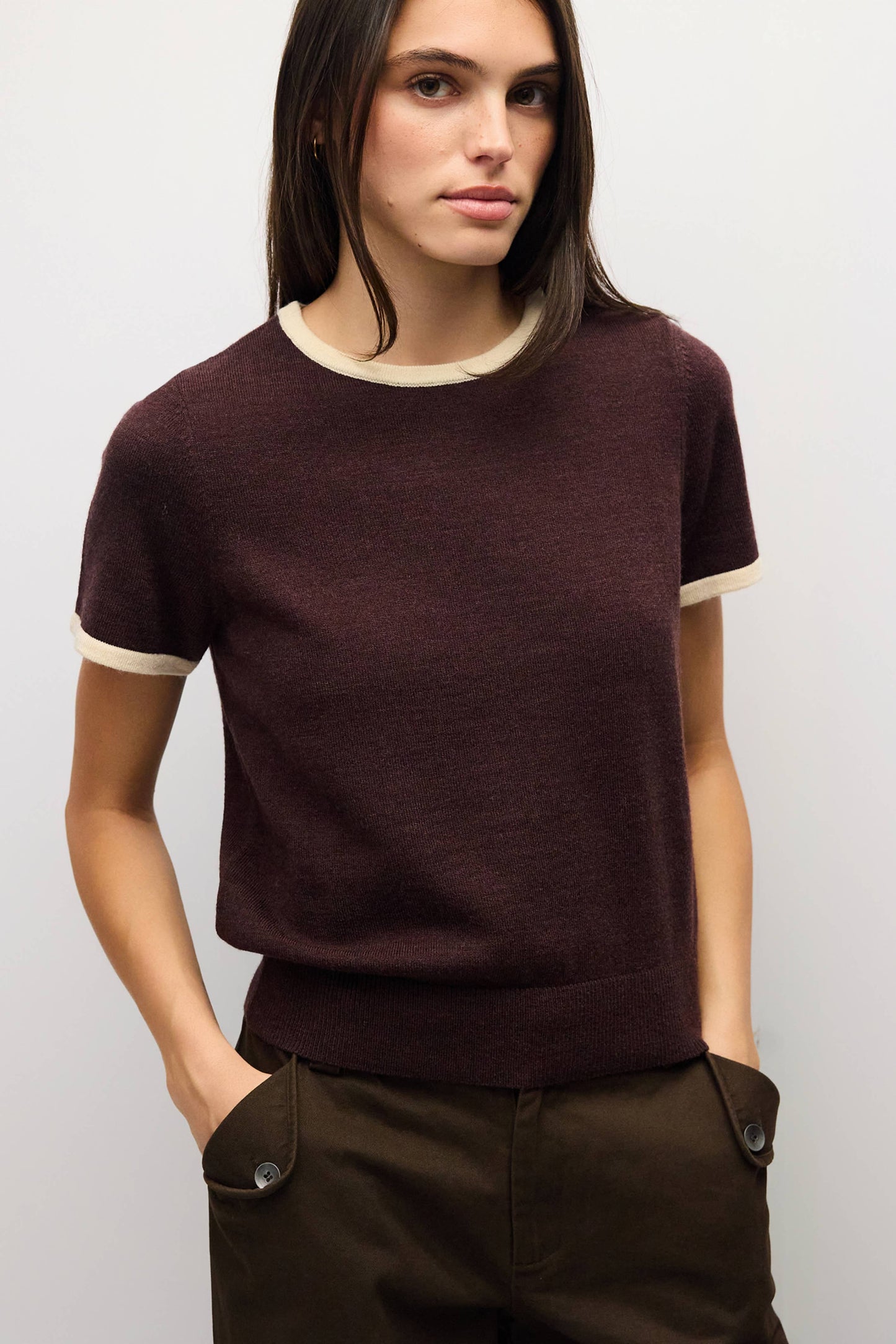 The Joey Top | Ringer Knit Top
