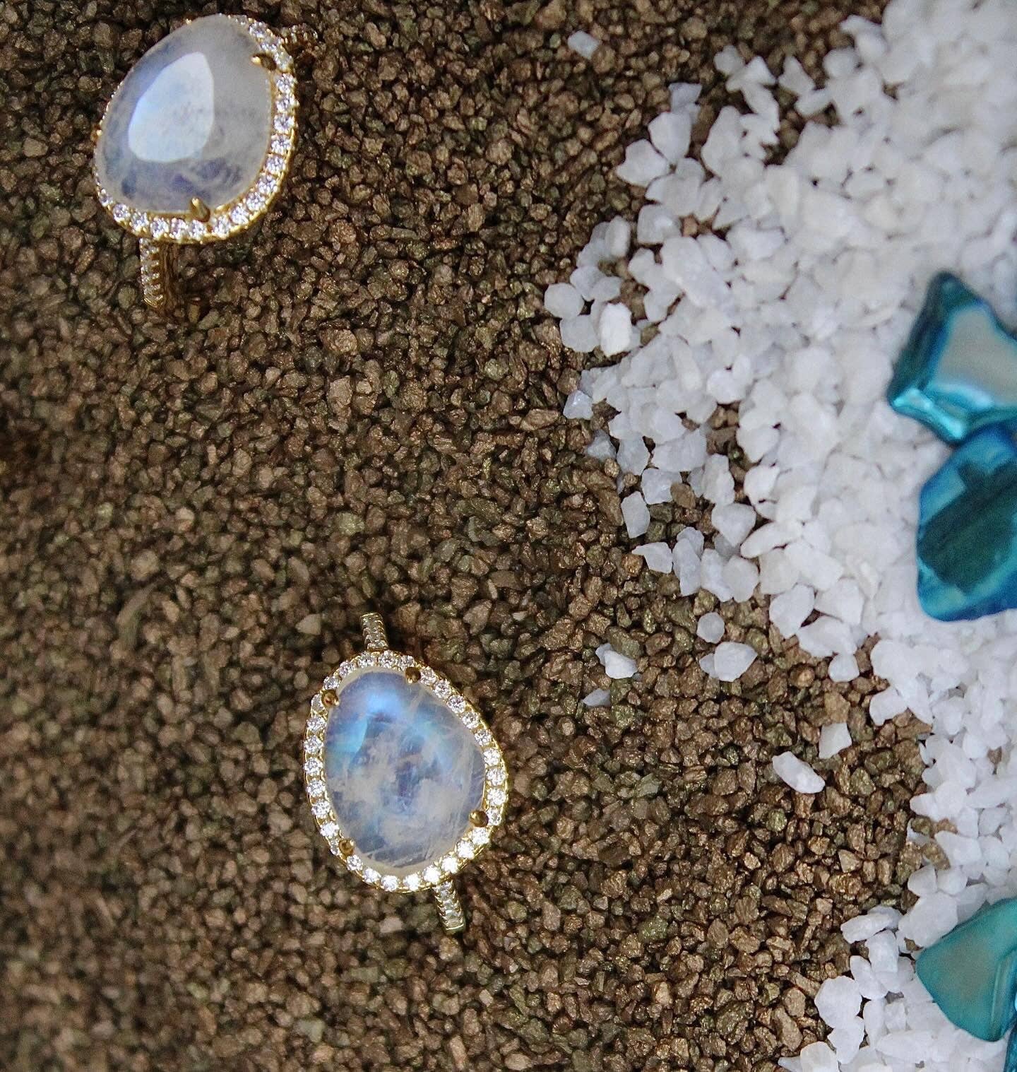 Skye Moonstone Ring - 14k Gold Vermeil