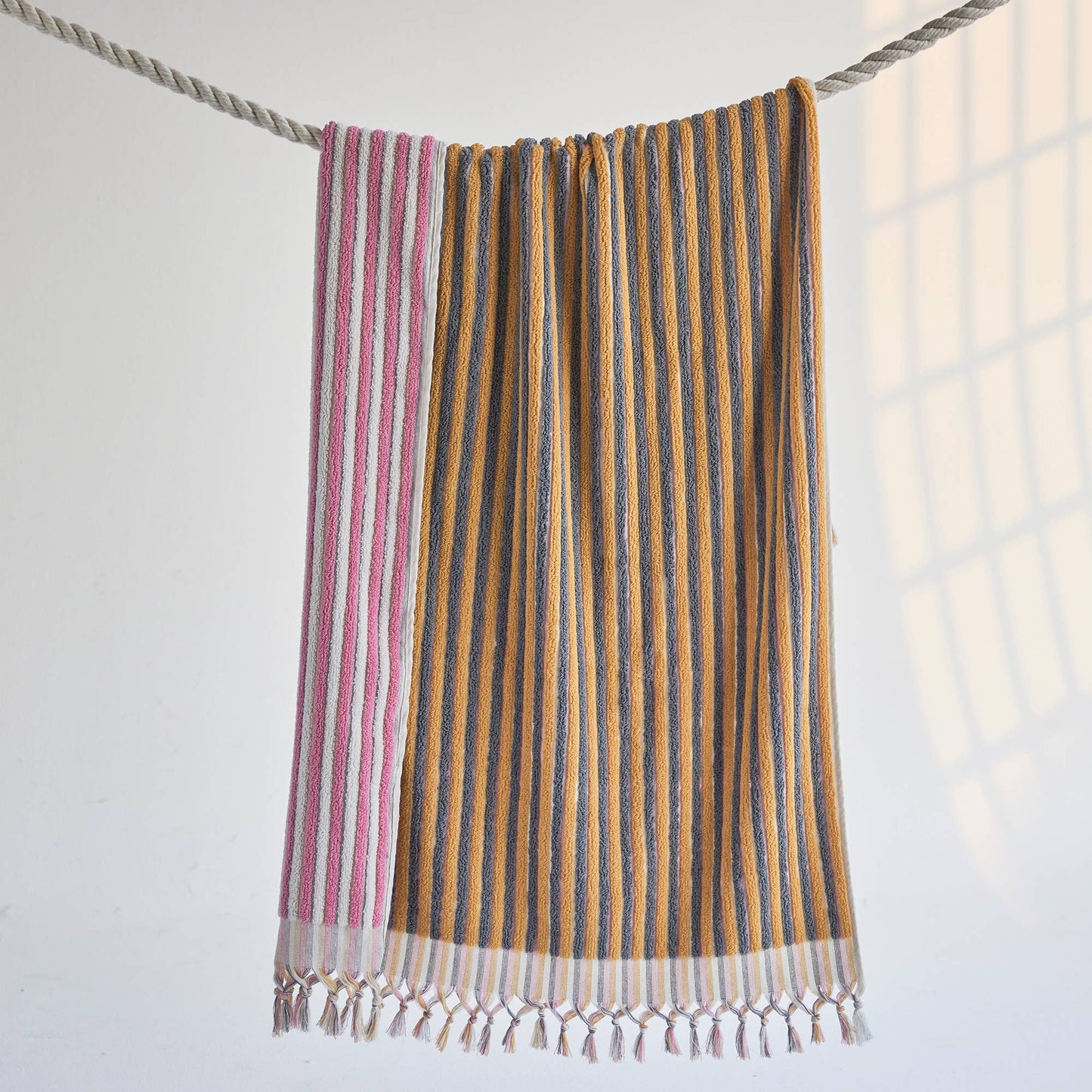 Stripe Handloom Bath Turkish Towels Vintage Bohemian Look