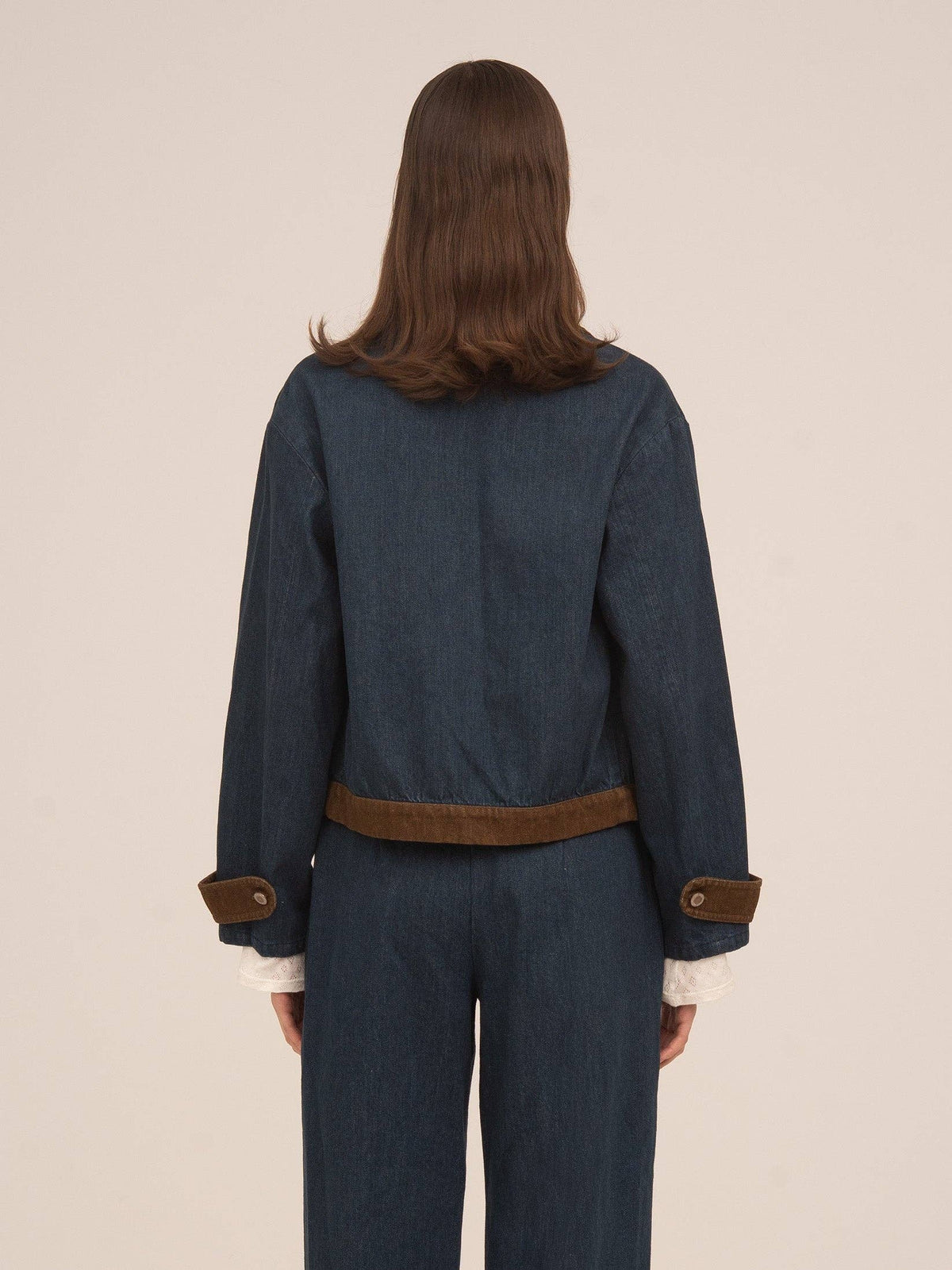 Backstreet Blue and Brown Denim Jacket