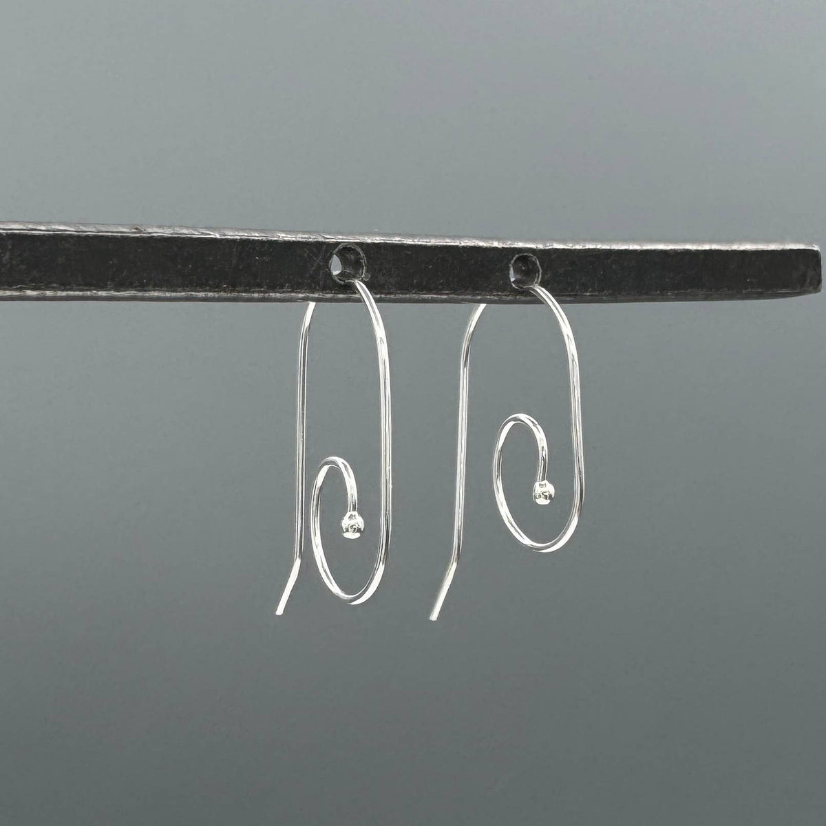 Oval Spiral Threader Hoops