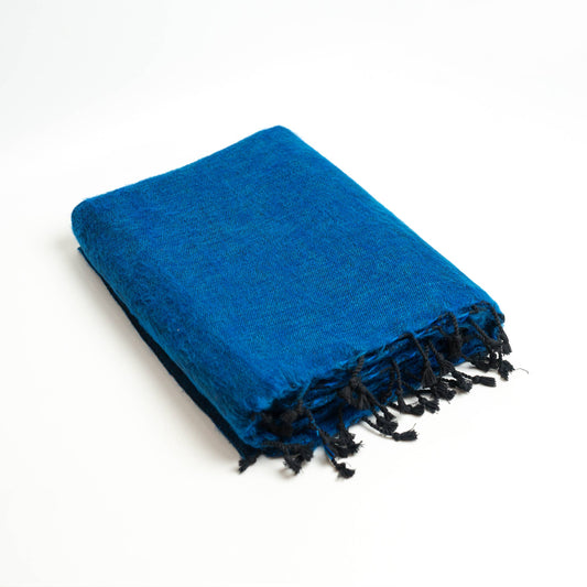 Extra Soft Yak wool Travel Throw Blanket  46"x96" Handmade