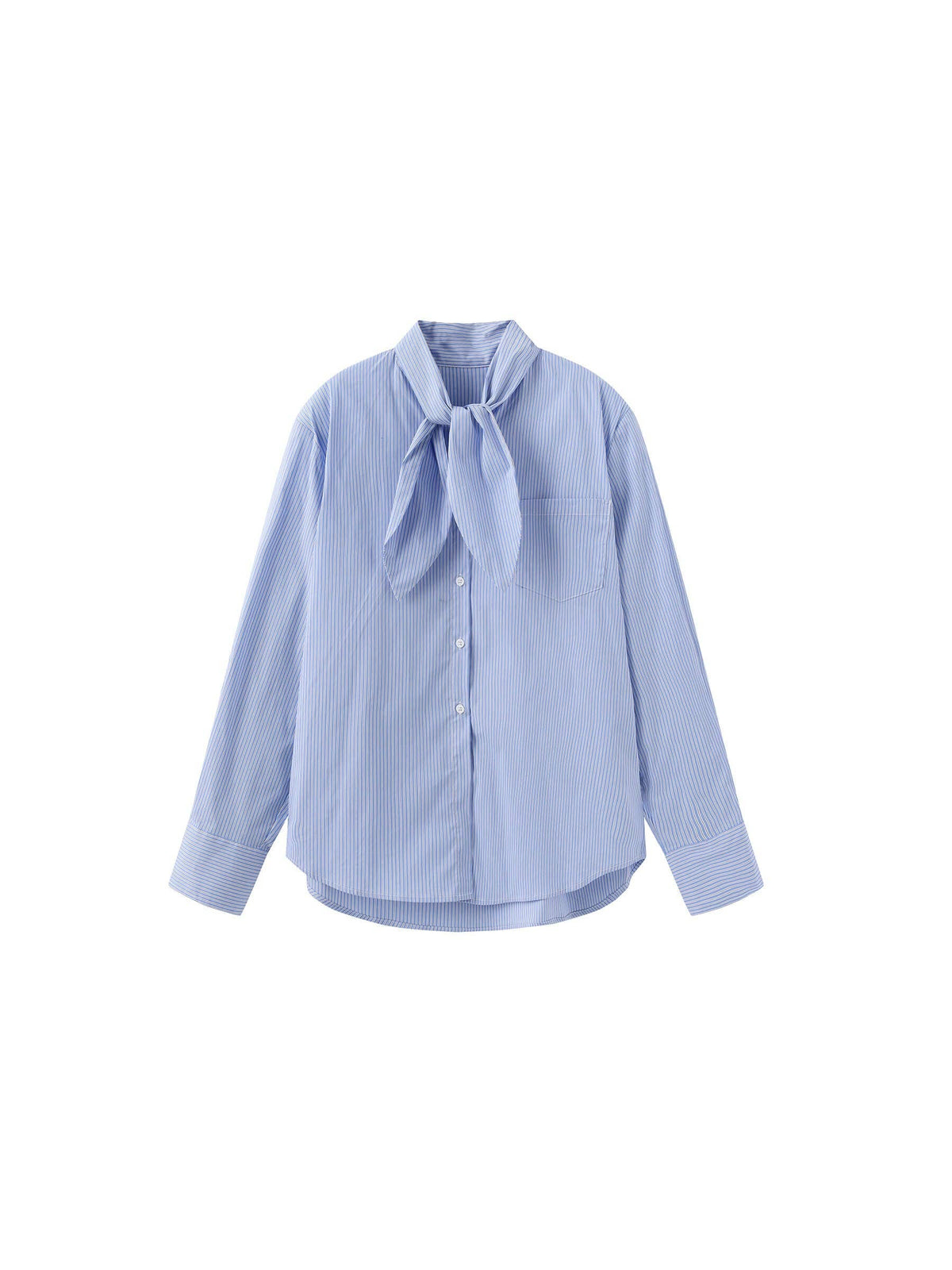 Vintage Tie Loose Striped Shirt