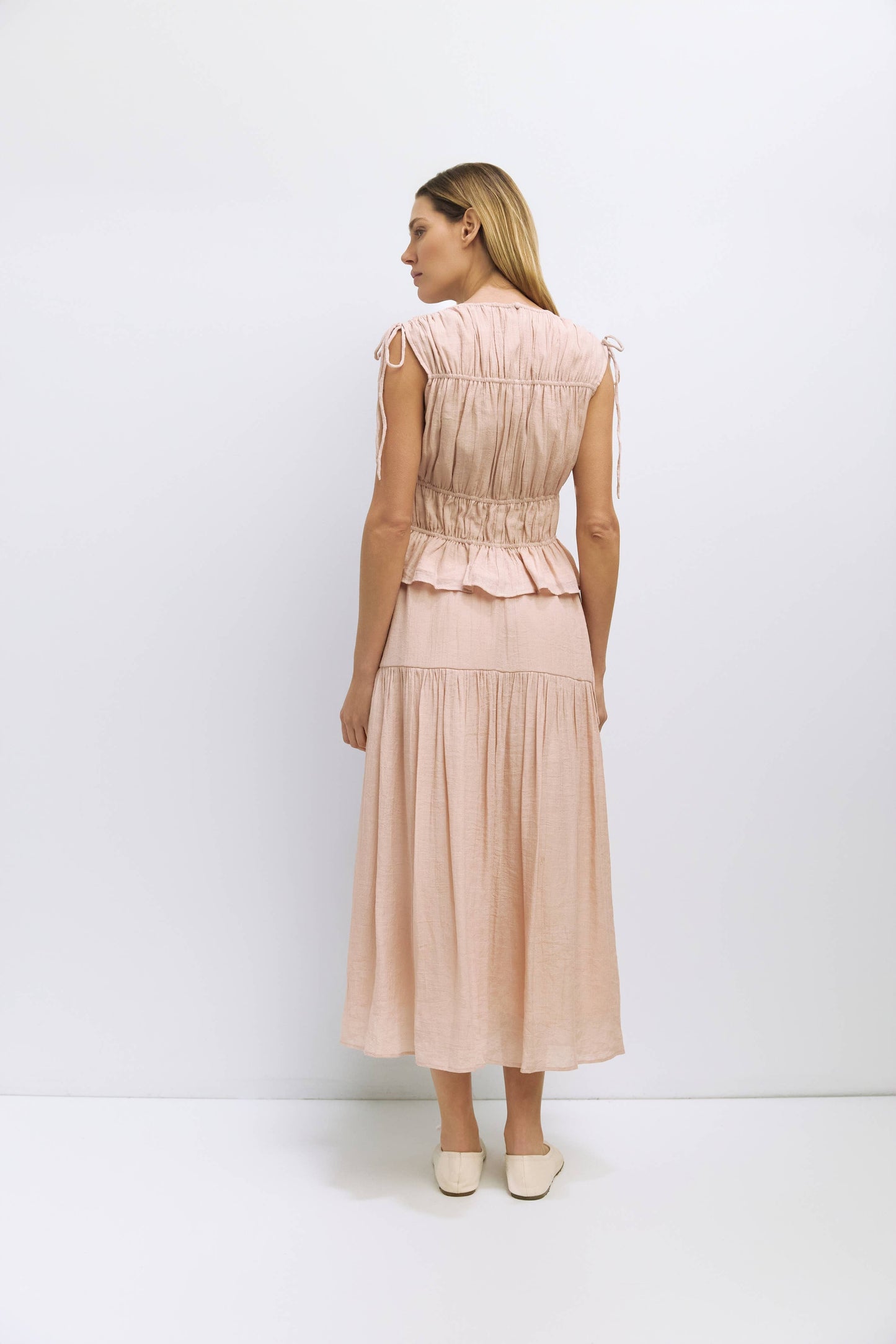 The Cleo Top | Gathered Sleeveless Blouse