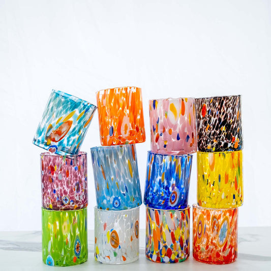 B1 Mixed glasses in Murano blown glass 300 ml
