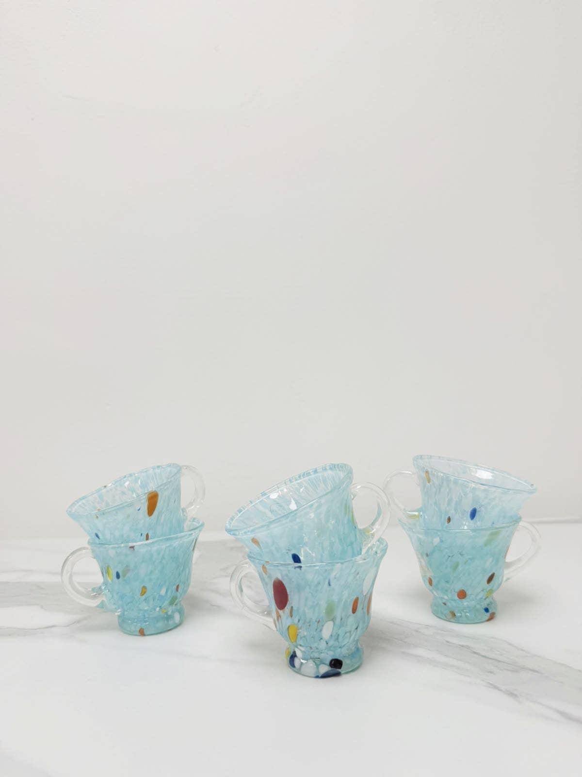 Campanella Celeste Coffee Cup in Murano Glass