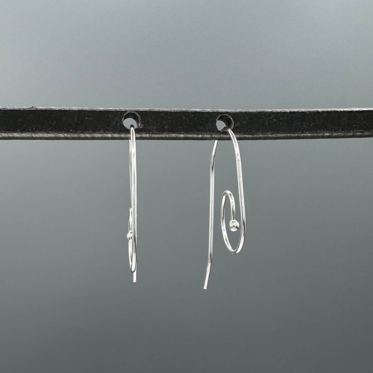 Oval Spiral Threader Hoops