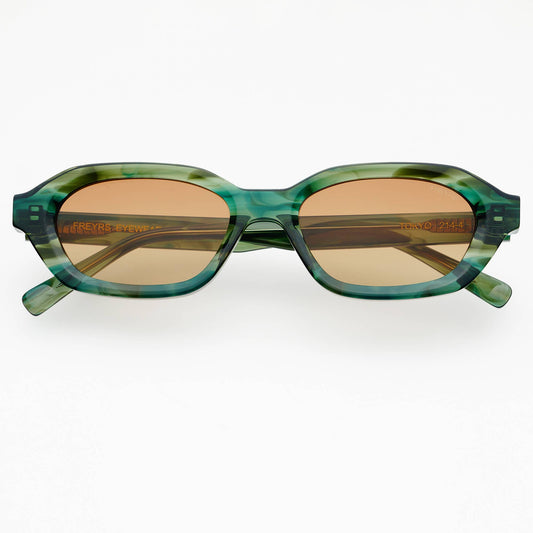 green Tokyo Acetate Unisex Rectangular Sunglasses