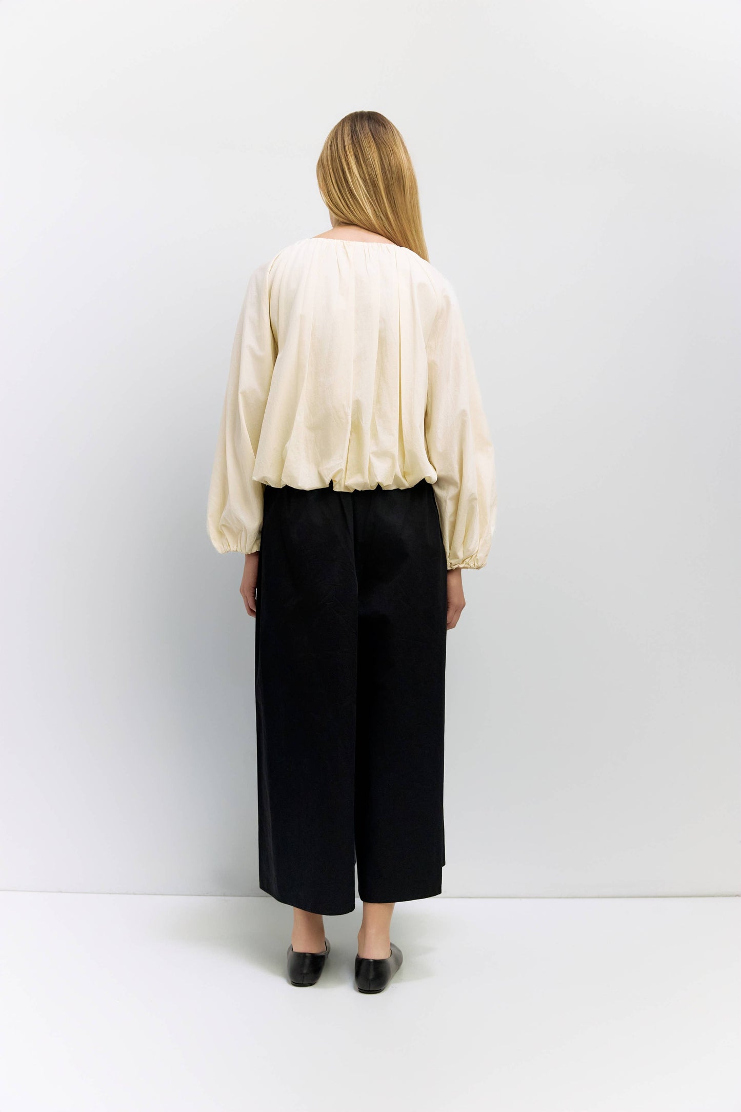 The Jenna Top | Long Sleeve Bubble Blouse