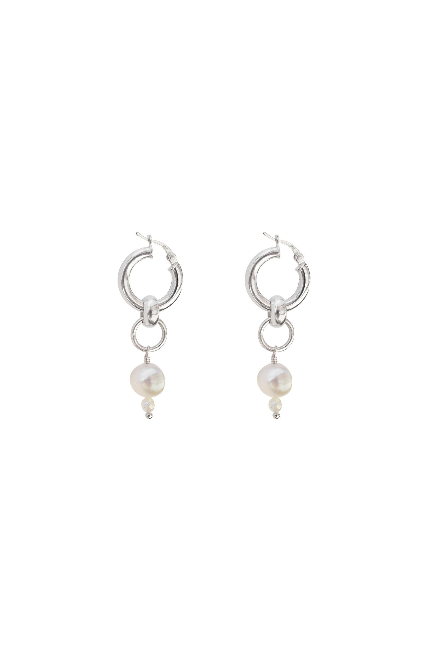 Pearl Drop Hoop