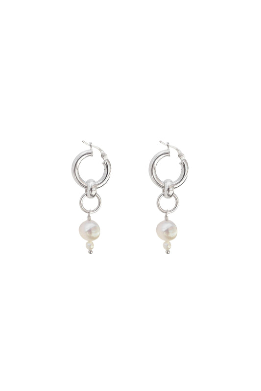Pearl Drop Hoop