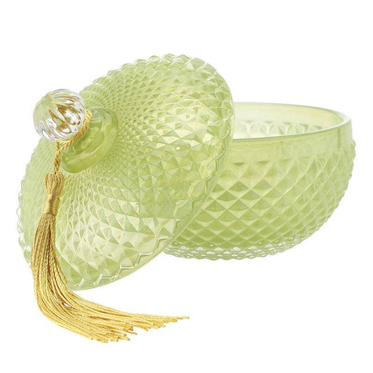 Green Glass Jar