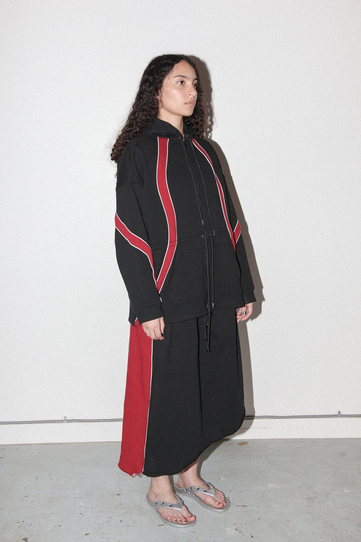 Organic Zip Hoodie in Onyx
