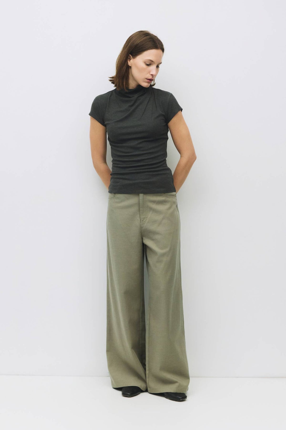 The Marissa Top | Cap Sleeve Mock Cowl Neck Top