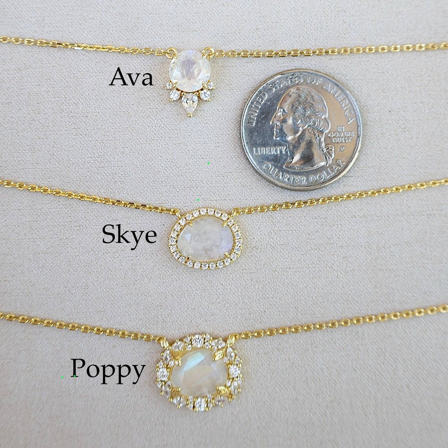 Skye Necklace - Rain Dichroic Glass