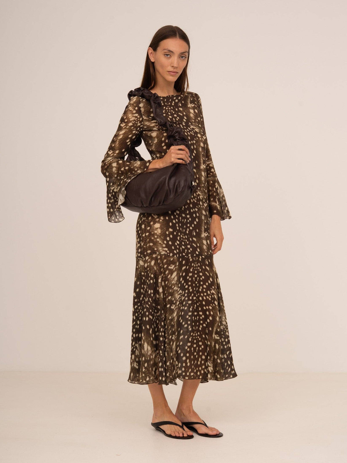 Bambi Noir Jester Animal Print Dress