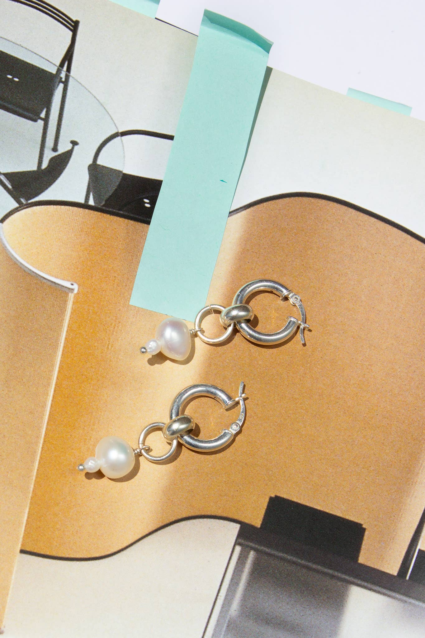 Pearl Drop Hoop