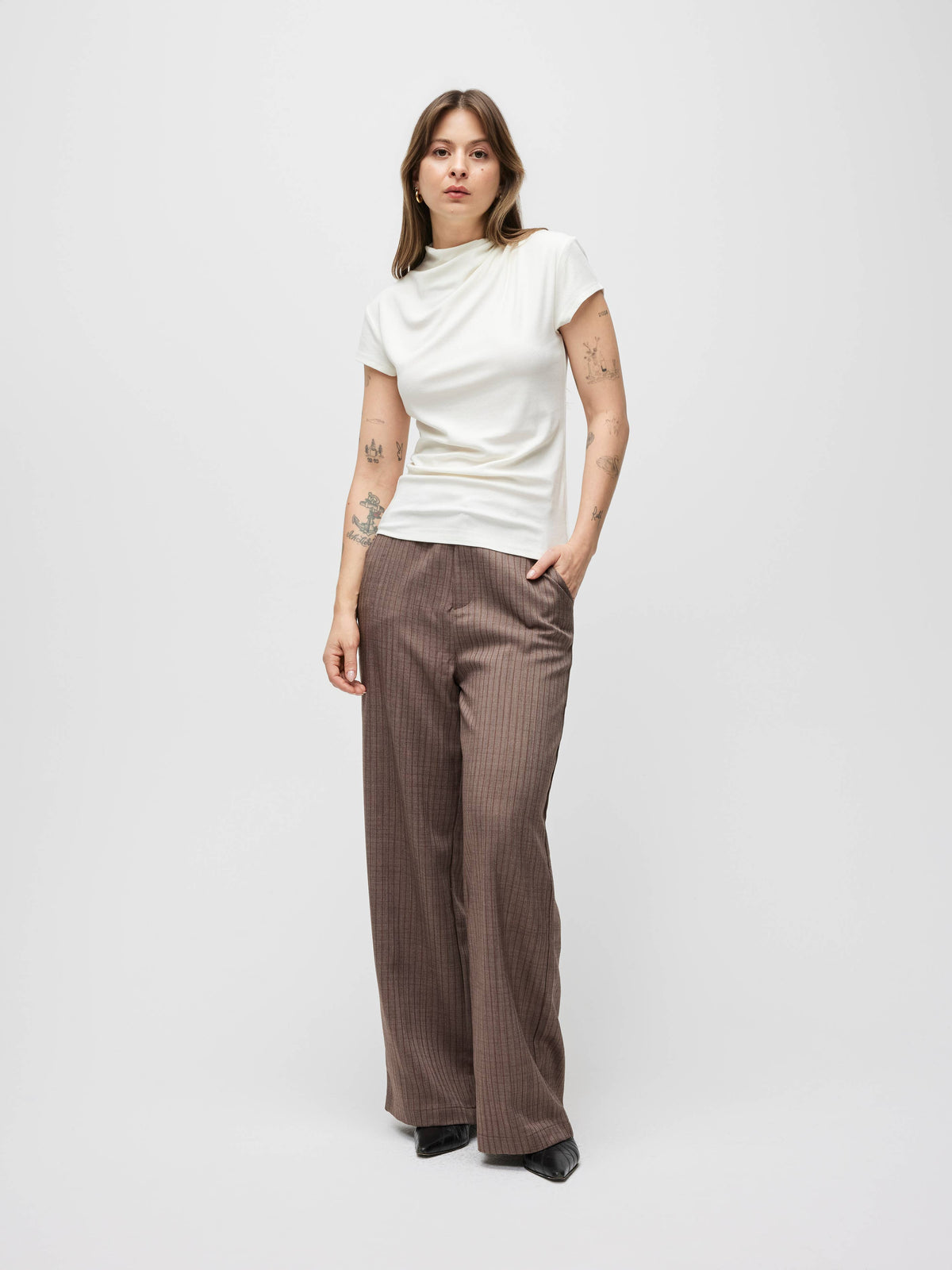The Marissa Top | Cap Sleeve Mock Cowl Neck Top