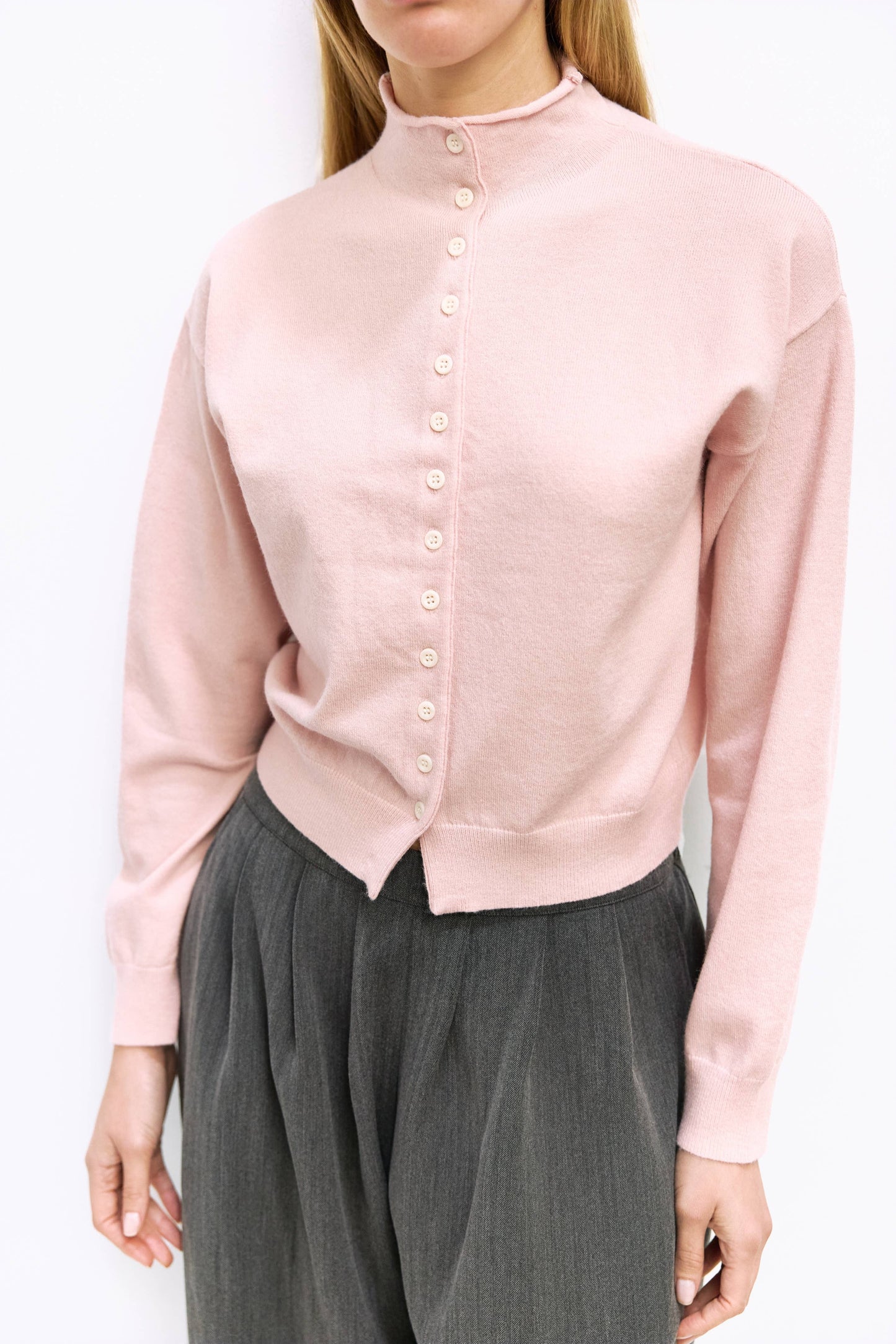 The Brooks Cardigan | High Neck Cardigan