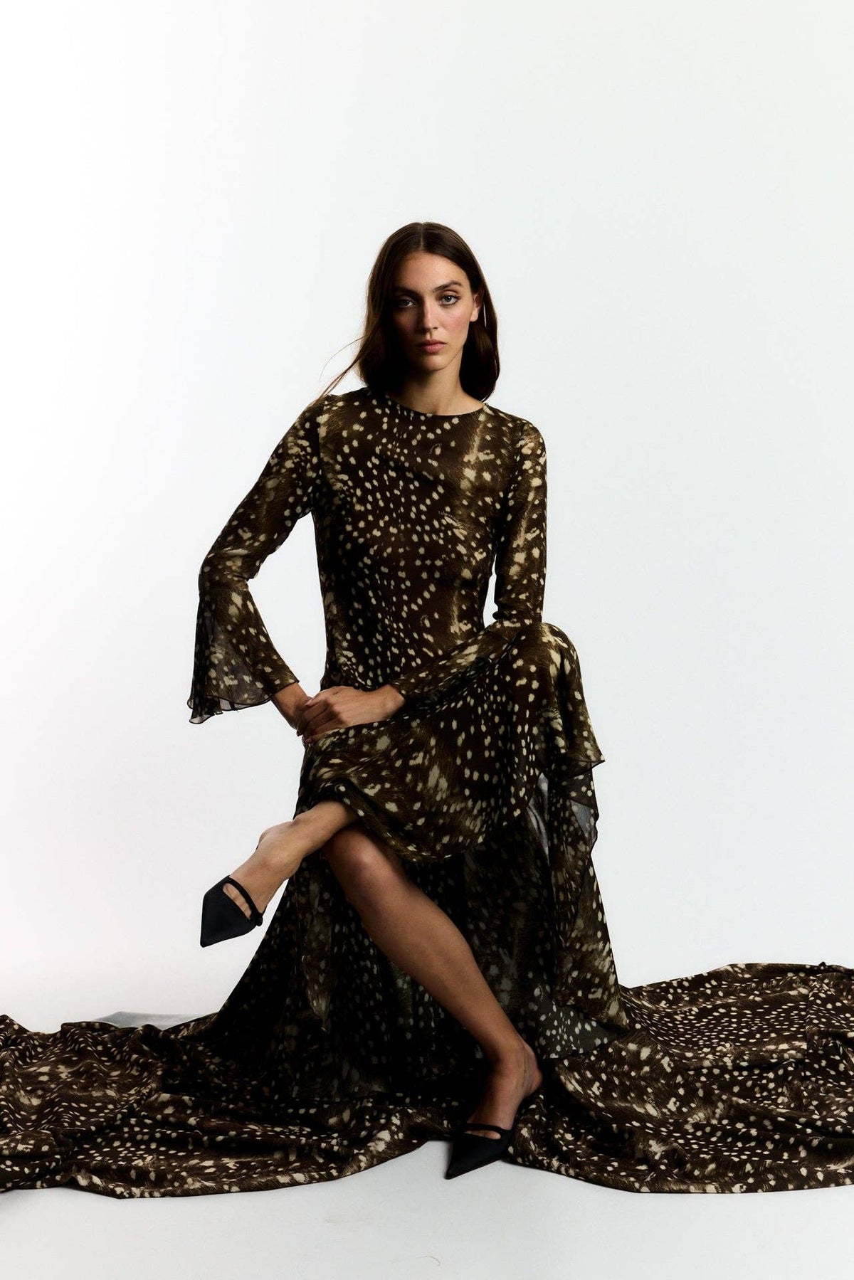 Bambi Noir Jester Animal Print Dress