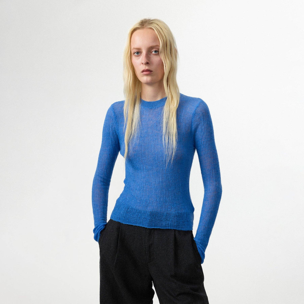 CUBIC Alpaca Blend Crew Neck Sweater