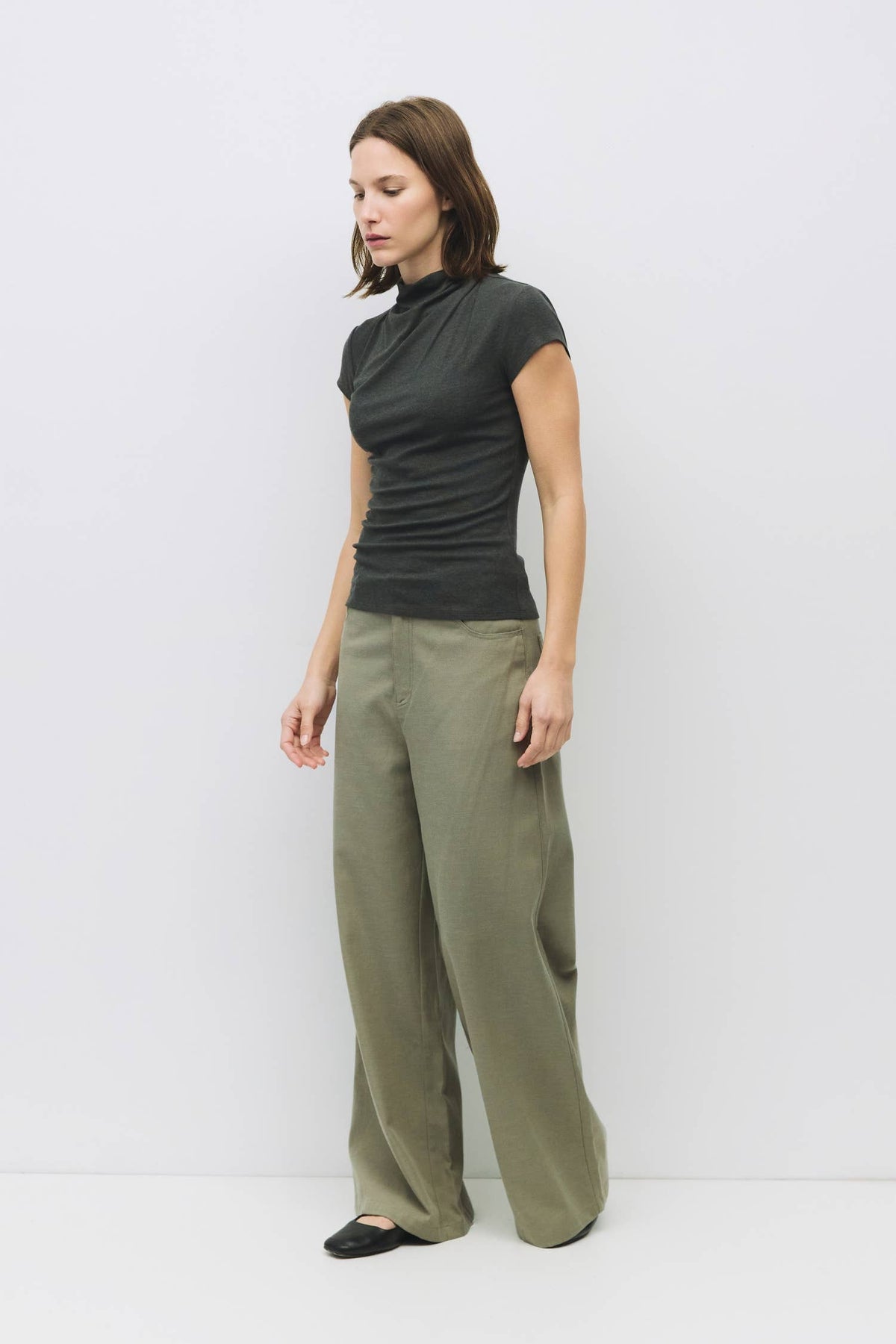 The Marissa Top | Cap Sleeve Mock Cowl Neck Top