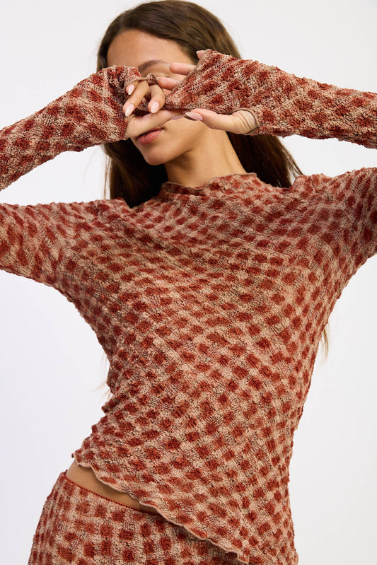 ASYMMETRICAL LONG SLEEVE TOP