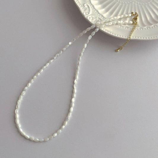 Trendy Solid Color Bead Choker Necklace MK2ZCEP6W6JNC330
