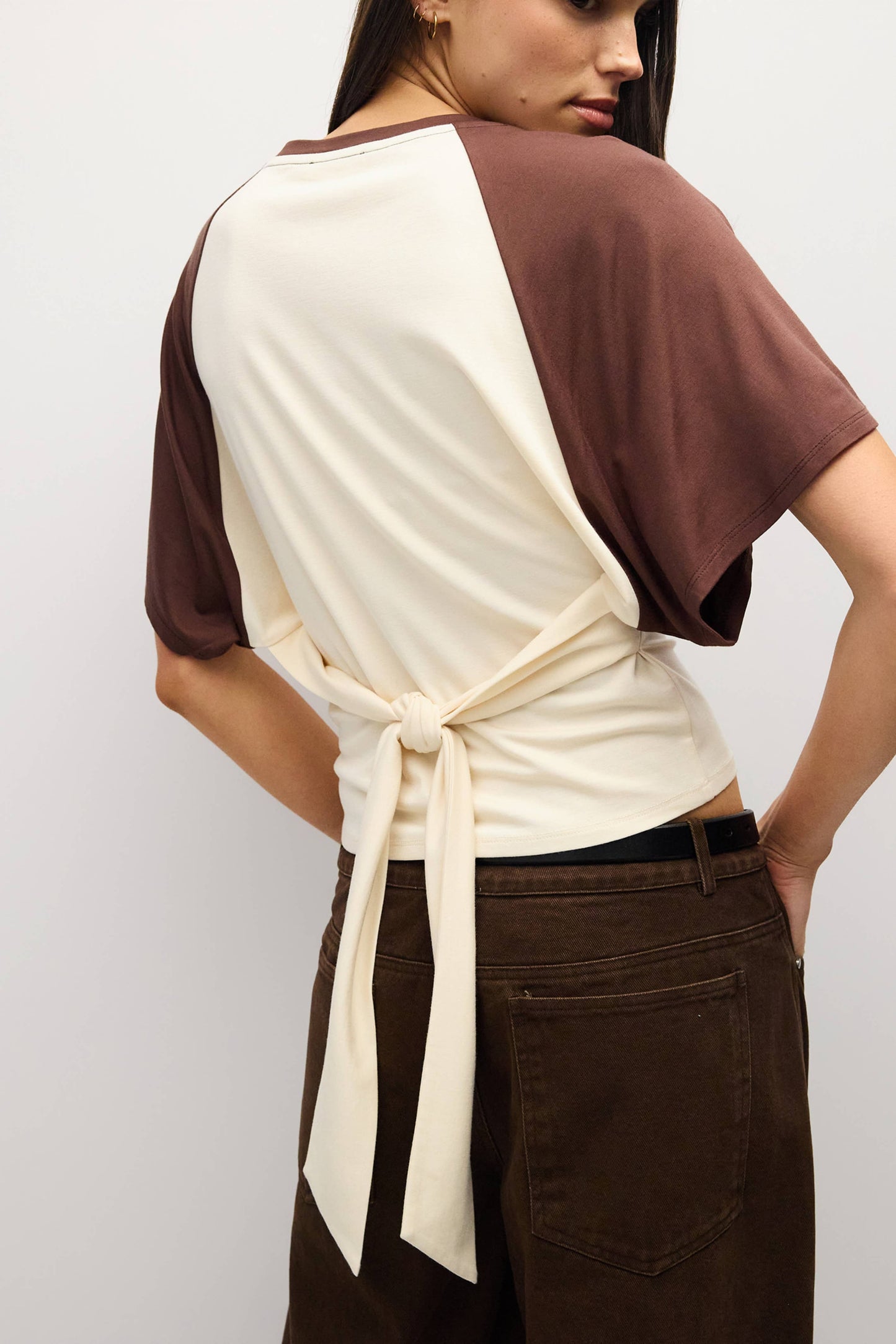The Taylor Top | Raglan Tie Back Top