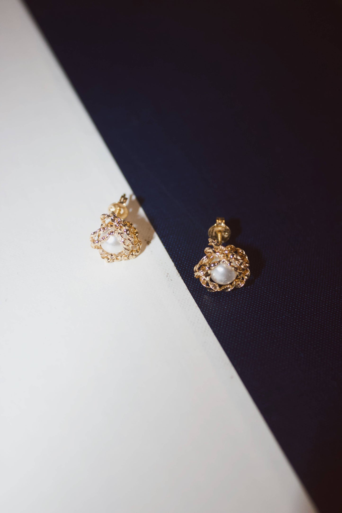 Golden hush studs