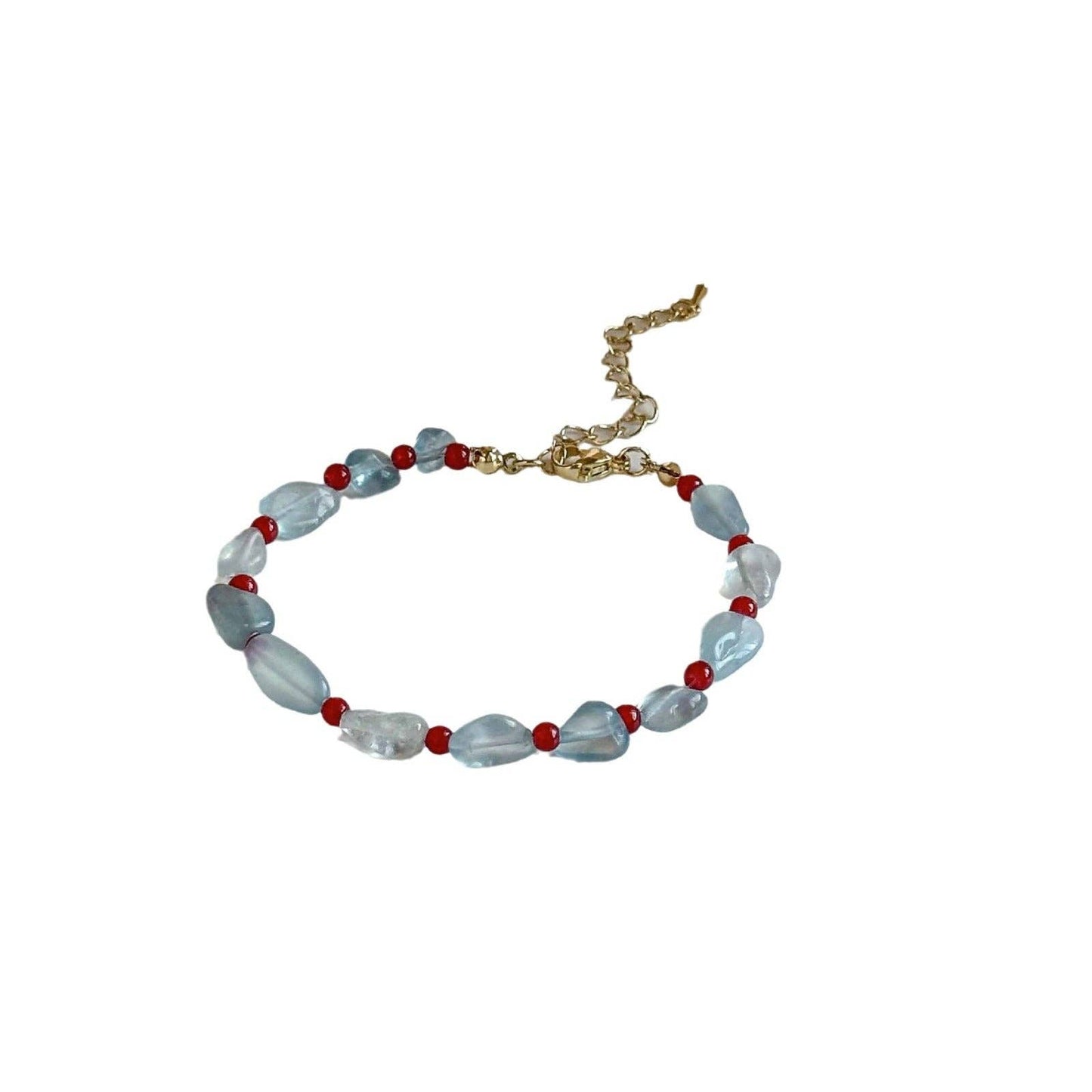 Aquamarine Handcrafted Beaded Necklace MK2ZCEP6W6JNC359