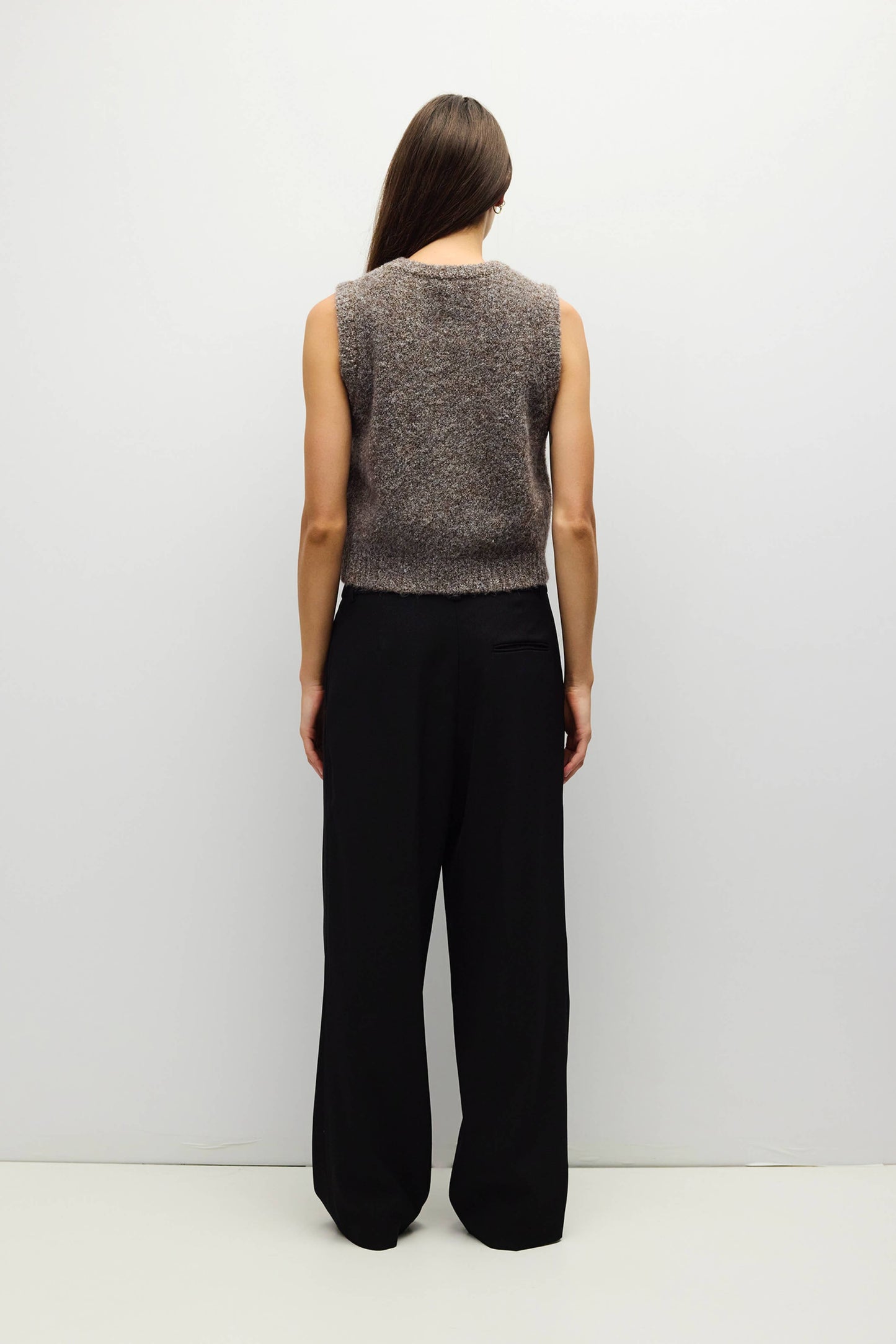 The Skyla Top | Boucle Knit Sweater Vest