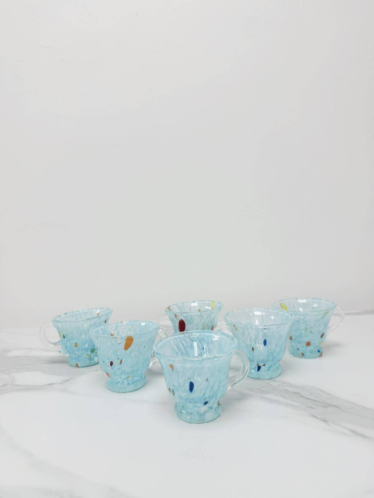 Campanella Celeste Coffee Cup in Murano Glass