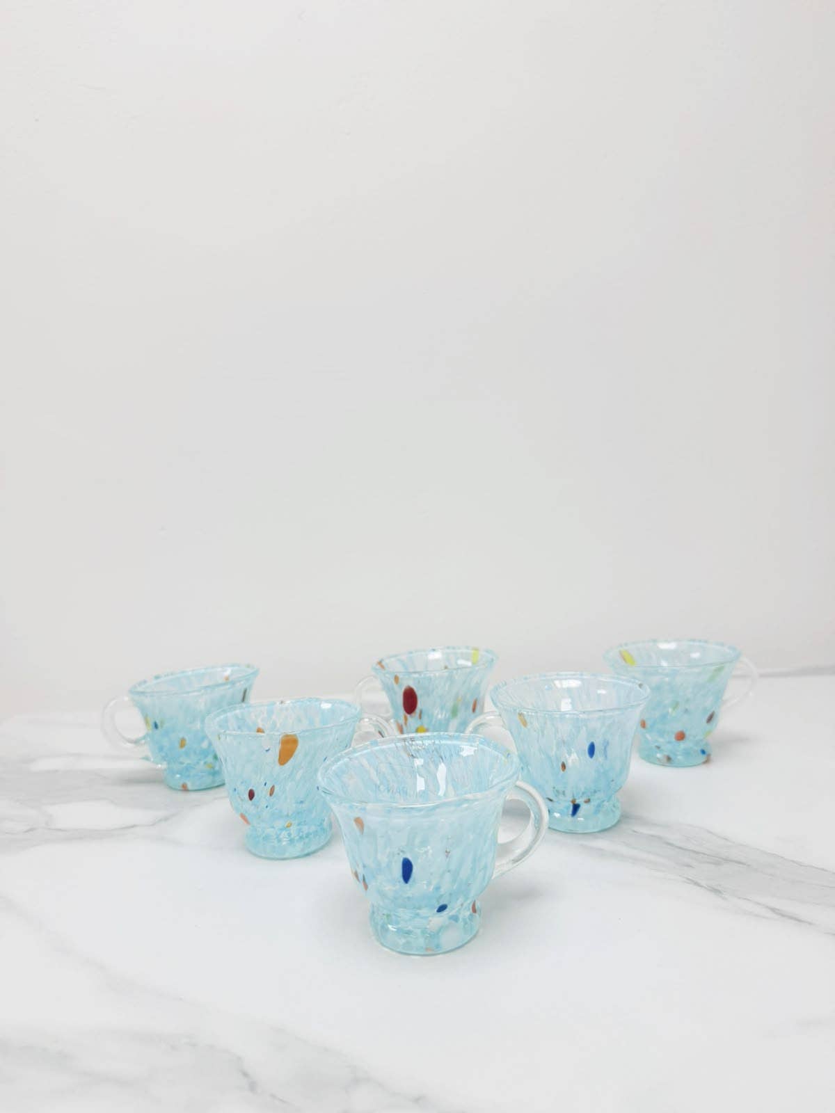 Campanella Celeste Coffee Cup in Murano Glass